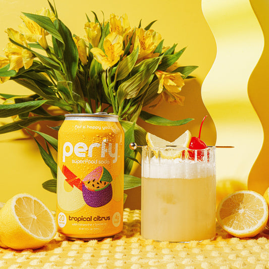 Rum Sour made with Perfy Tropical Citrus