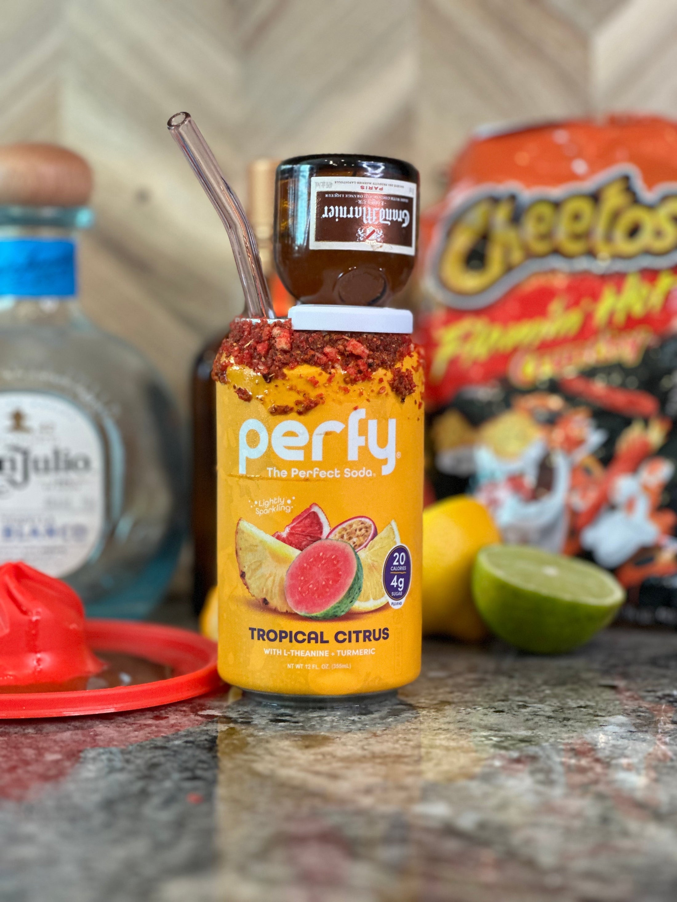 Flamin' Hot Cheetos Cadillac Margarita Perfy