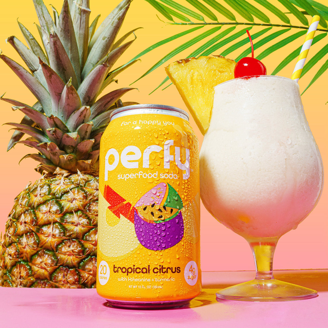 Creamy Colada made with Perfy Tropical Citrus