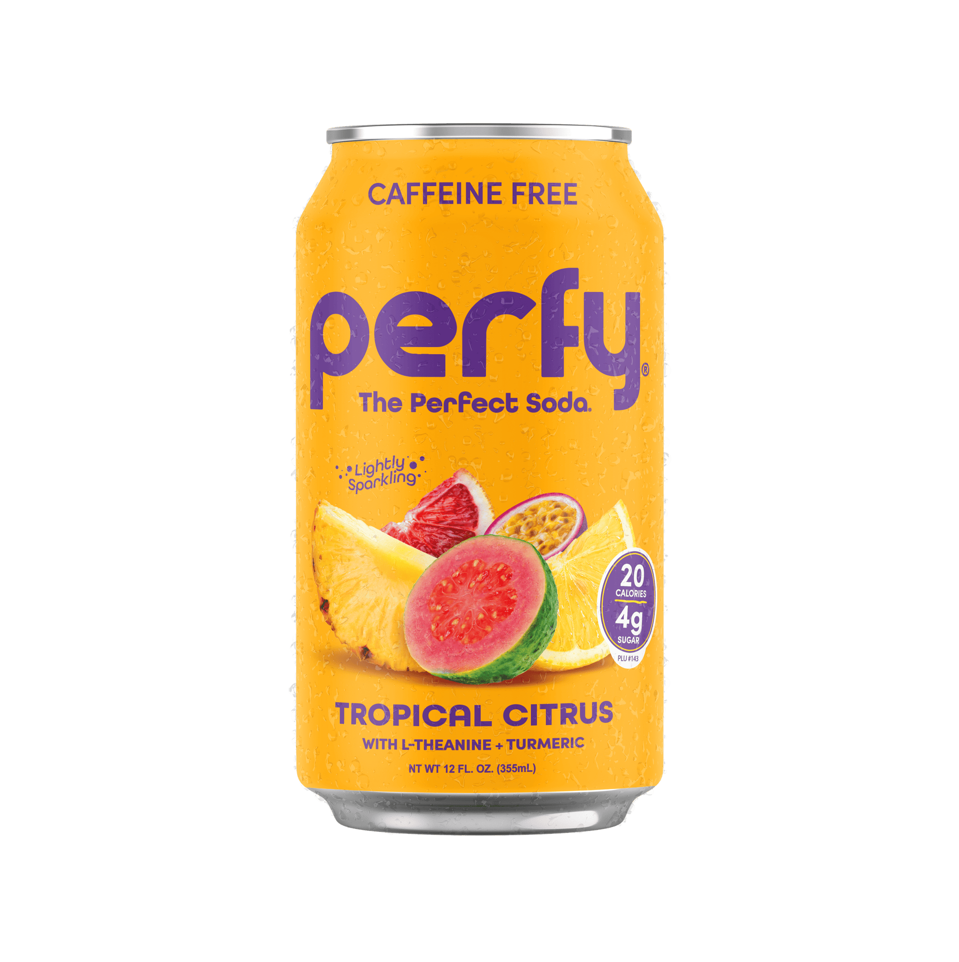 Tropical Citrus (12 Cans) GLP-1 Friendly, Low Sugar Soda – Perfy