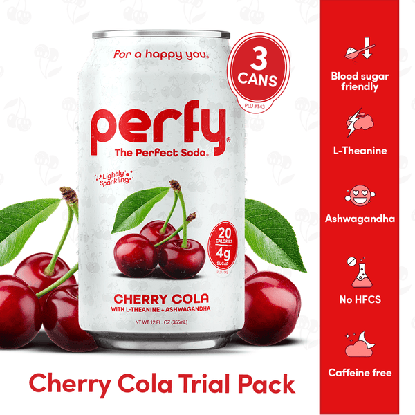 Cherry Cola Trial Pack (3 Cans) | Caffeine Free – Perfy