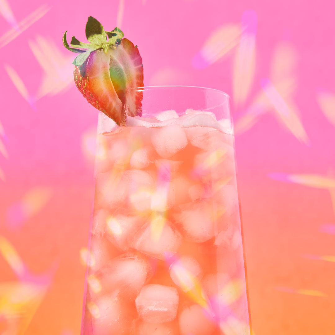 Perfy Fruit Punch Soda in Glass
