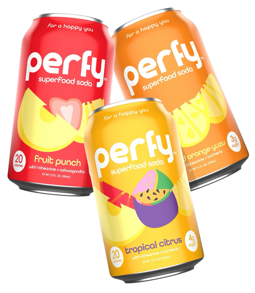 Fruity Variety Pack (12 Cans)  Keto-Friendly Soft Drinks – Perfy